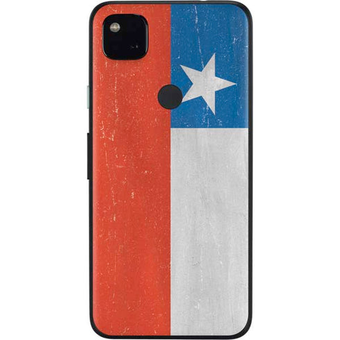 Chile Flag Distressed Google Pixel 4a Skin
